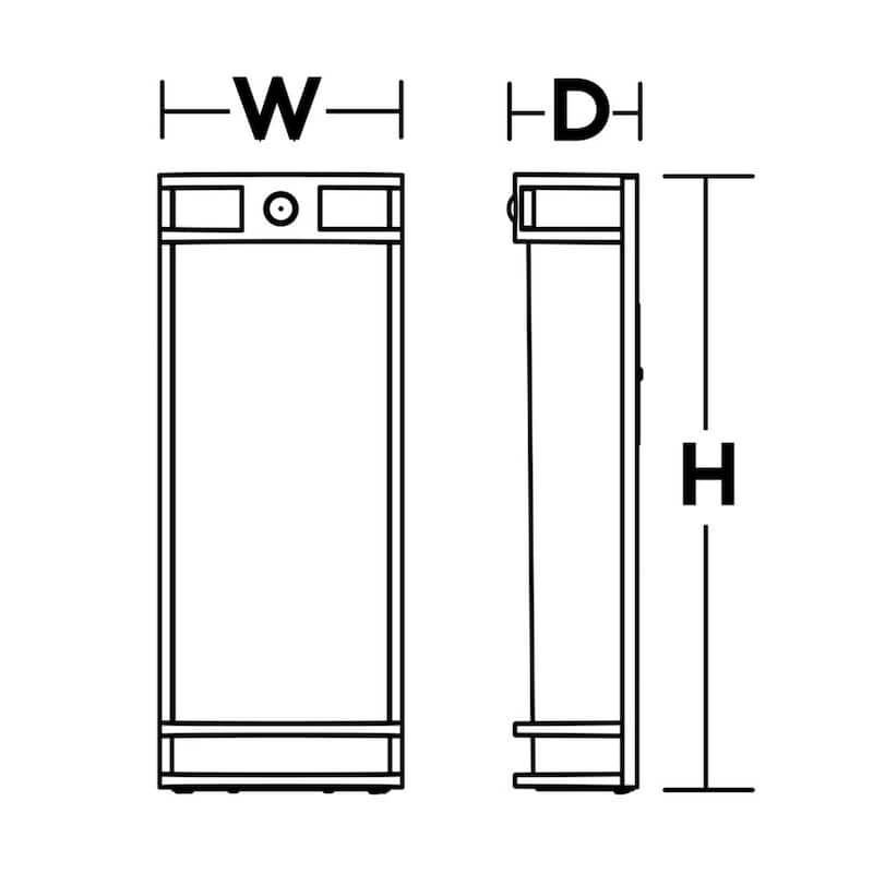 AFX ELTW0718LAJD1 Elston 18" Tall LED Outdoor Wall Sconce with