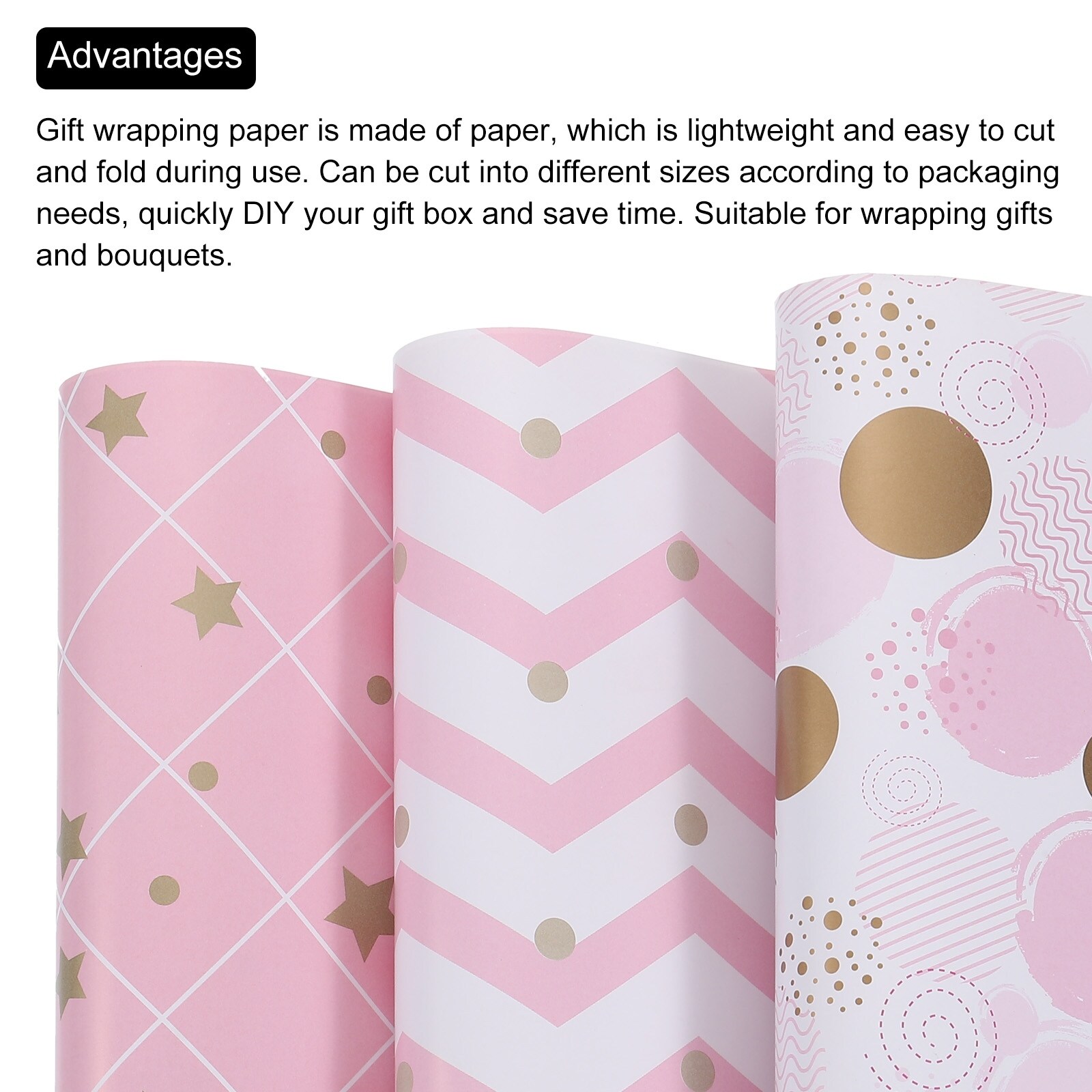  Rose Gold Wrapping Paper