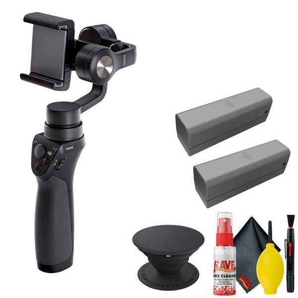 DJI Osmo Mobile Gimbal - POPSOCKET Black - Battery x2. Opens flyout.