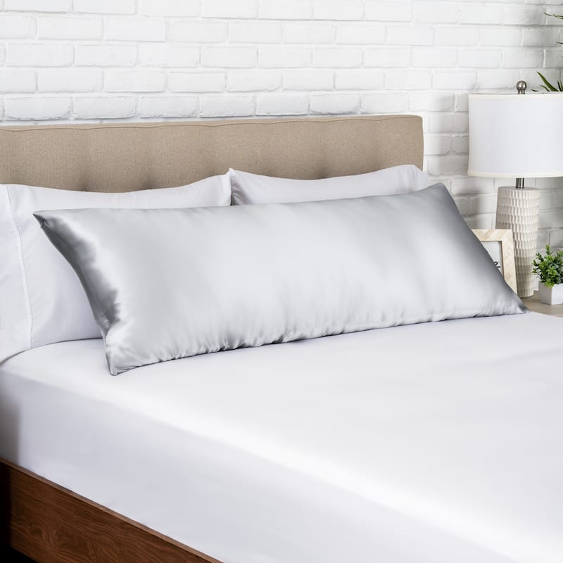 Bare Home Mulberry Silk Body Pillowcase, 19 Momme Silk