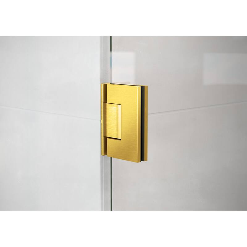 Glass Warehouse GW-WH-74 Illume 78" High x 74" Wide Hinged Frameless