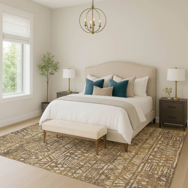 Machine Washable Indoor/ Outdoor Global Jara Chantille Rug