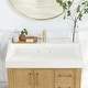 preview thumbnail 6 of 32, Vera Rectangular White Composite Stone Console Bathroom Vanity Sink