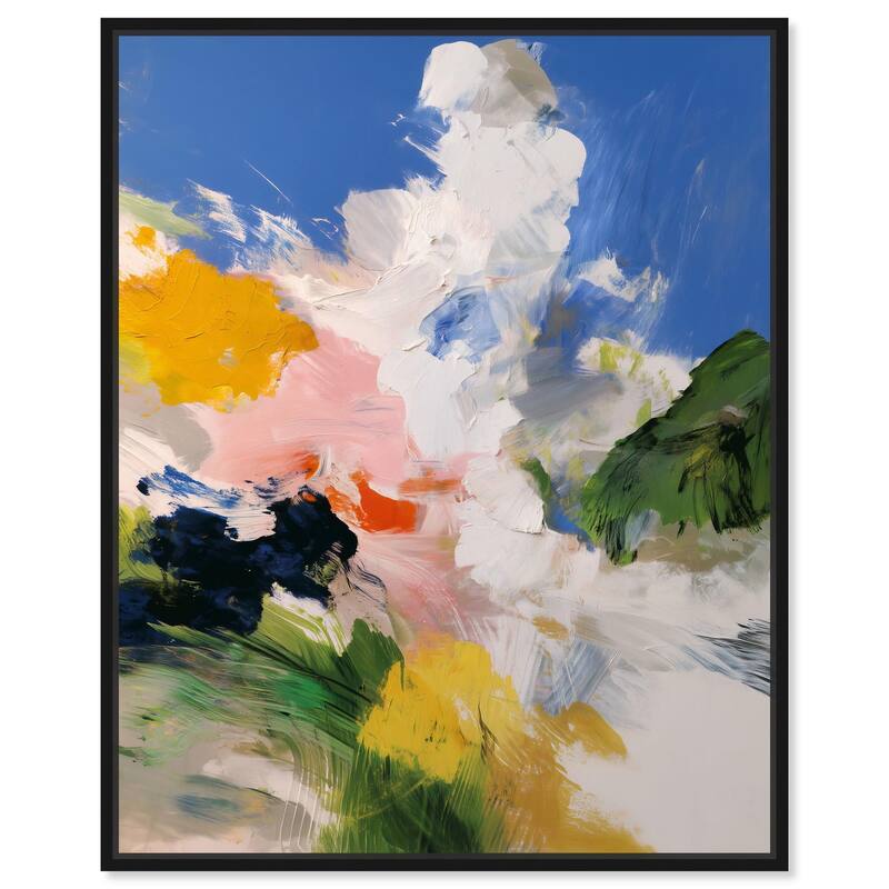 Clouds and Color II Canvas by Art Remedy - Black - 30" x 36"
