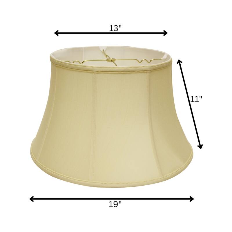 Shallow Drum Softback Lampshade with Washer Fitter, Tan