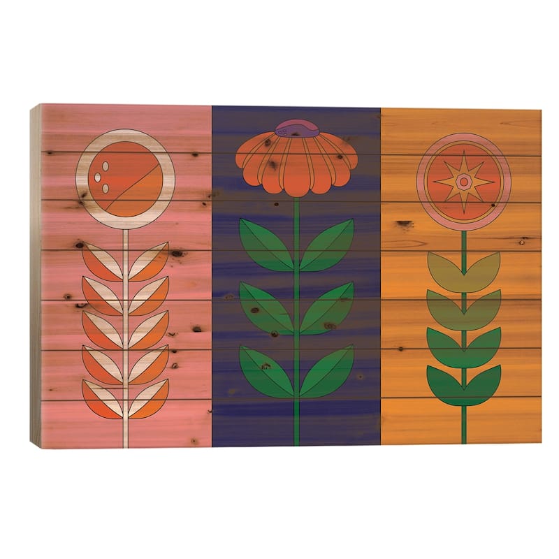 Springtime Jackpot Print On Wood by Circa 78 Designs - Multi-Color - 18x26x1.5
