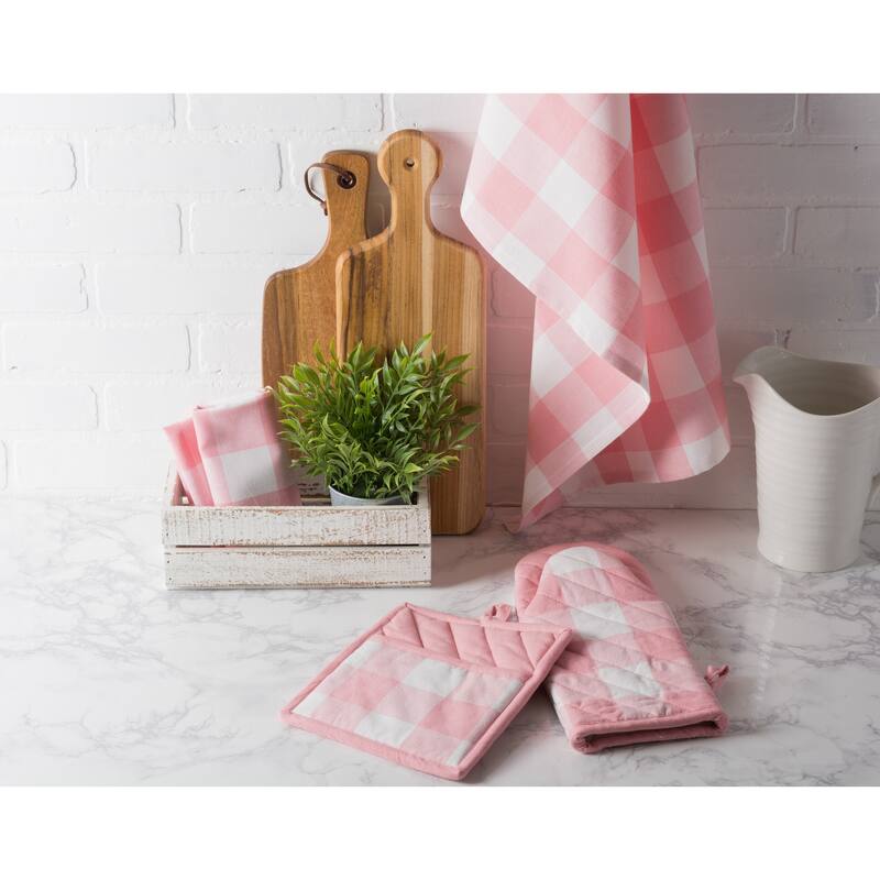 Design Imports Buffalo Check Dishtowel Set of 3 (30 inches long x 20 inches wide)