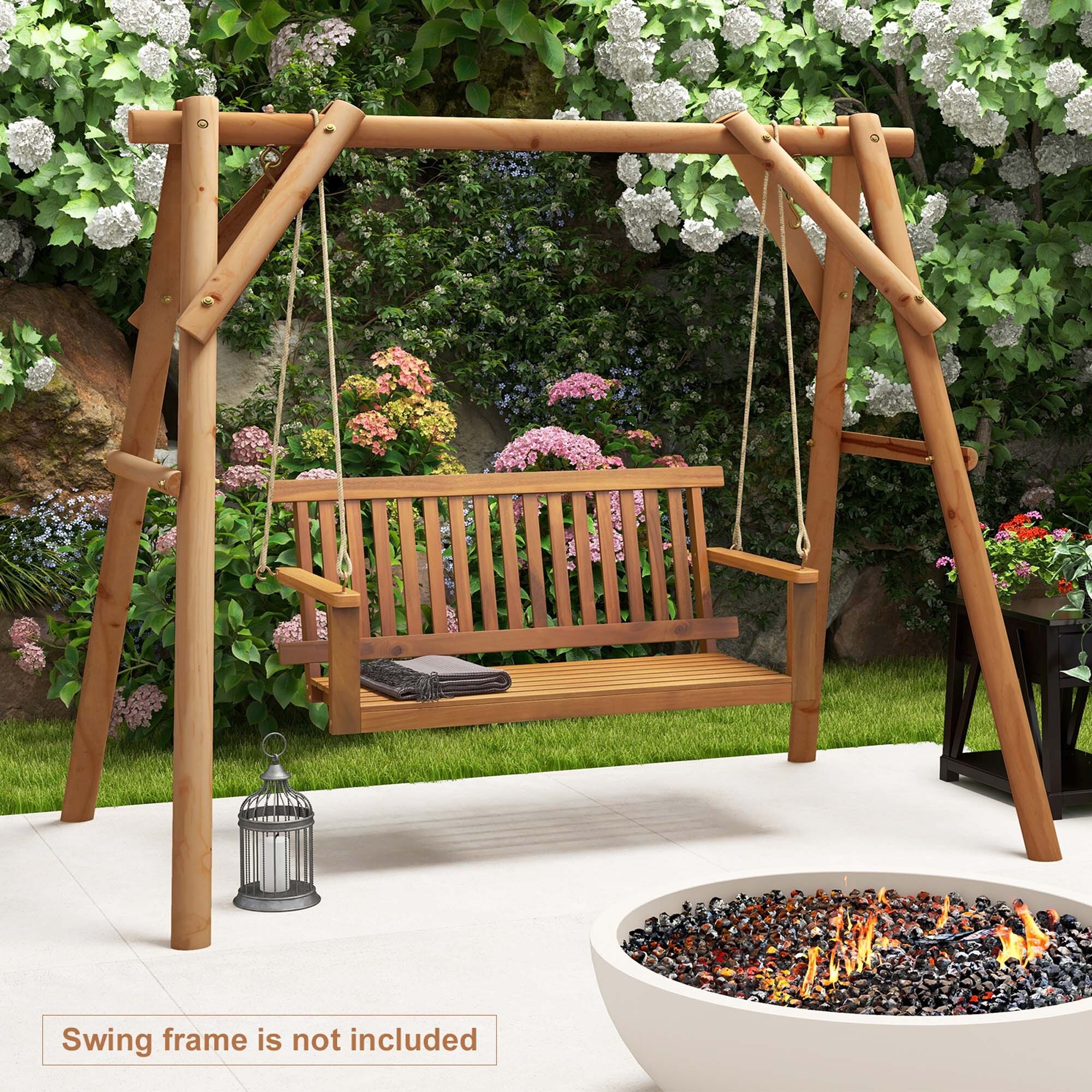 Hanging bench seat clearance