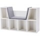 preview thumbnail 9 of 12, Kids Bookcase with Reading Nook and Cushion