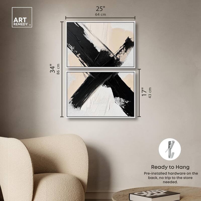 Graphic Impact I Canvas Set of 2 by Art Remedy