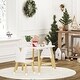 preview thumbnail 8 of 8, Kids Table with 2 Chairs Set 17.5"H for Boys, Girls,White