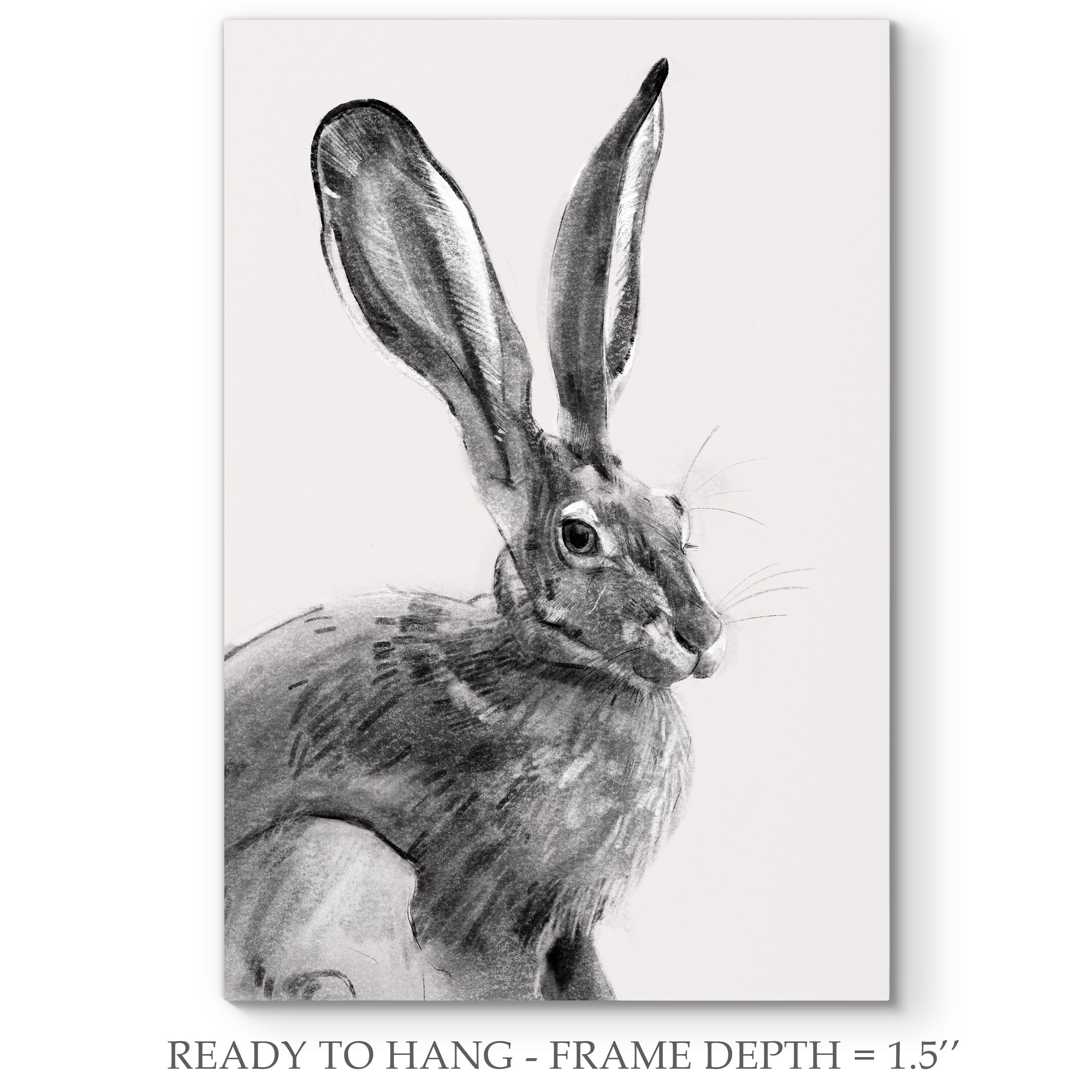 Wild Hare Ii Premium Gallery Wrapped Canvas Overstock 32252857