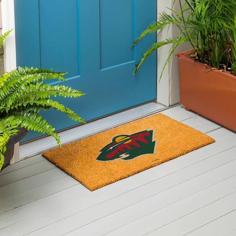 Minnesota Wild Full Color Indoor/Outdoor Coir Mat - 28" x 16"