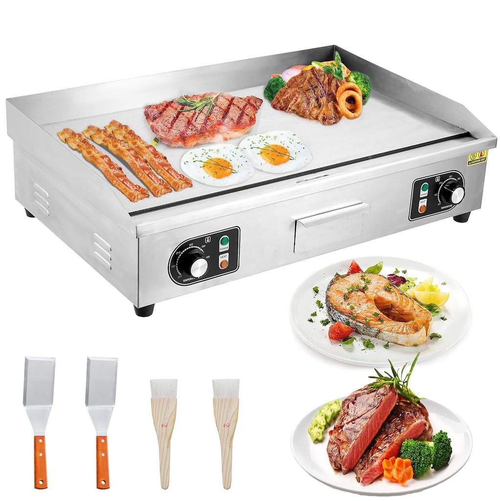 Commercial Electric Griddle with Adjustable Temperature Control