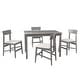 preview thumbnail 1 of 9, Nori 5 Piece Set, Dining Table W/ 4 Chairs