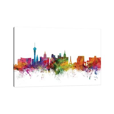 iCanvas "Las Vegas, Nevada Skyline" by Michael Tompsett Canvas Print