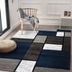 preview thumbnail 25 of 135, World Rug Gallery Contemporary Modern Boxed Color Block Area Rug