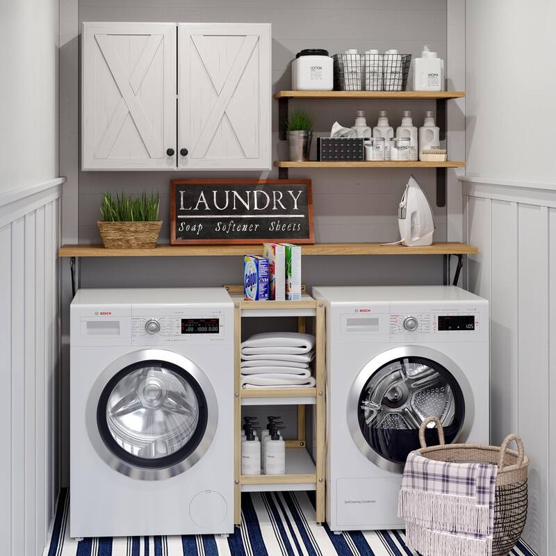 Farmhouse Wall-Mounted Storage Cabinet for Kitchen or Laundry