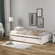 preview thumbnail 9 of 21, Twin Platform Bed with 2 Drawers, Solid Wood Frame, No Box Spring Need