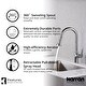 preview thumbnail 19 of 19, Karran Scottsdale Single-Handle Pull-Down Sprayer Kitchen Faucet with Matching Soap Dispenser