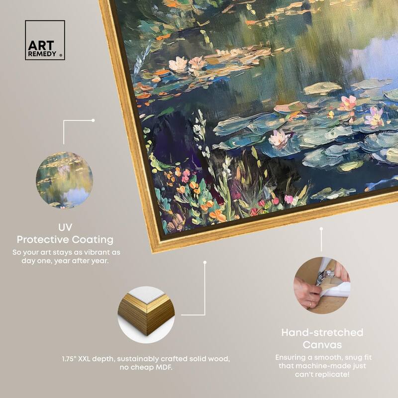 Lily Lagoon I Canvas by Art Remedy
