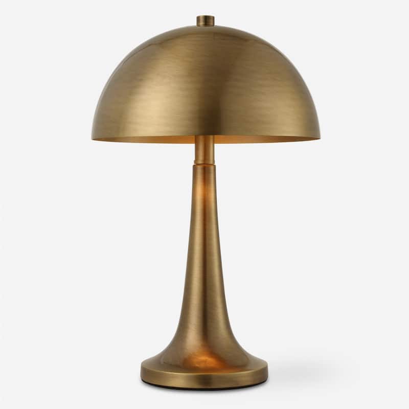 Iron Table Lamp - 15.75" - Antique Brass Finish