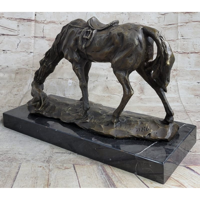Friendship Between Imitative Horse Imitative Dog Bronze Statue Sculpture Equestrian Decor