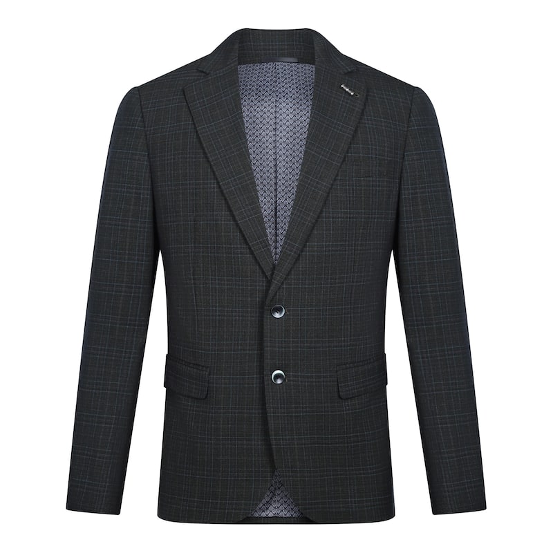 Tahari Slim Fit Plaid Blazer - XXL