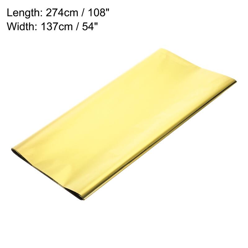 2 Pack Disposable Plastic Tablecloths 54x108" Shiny Table Covers