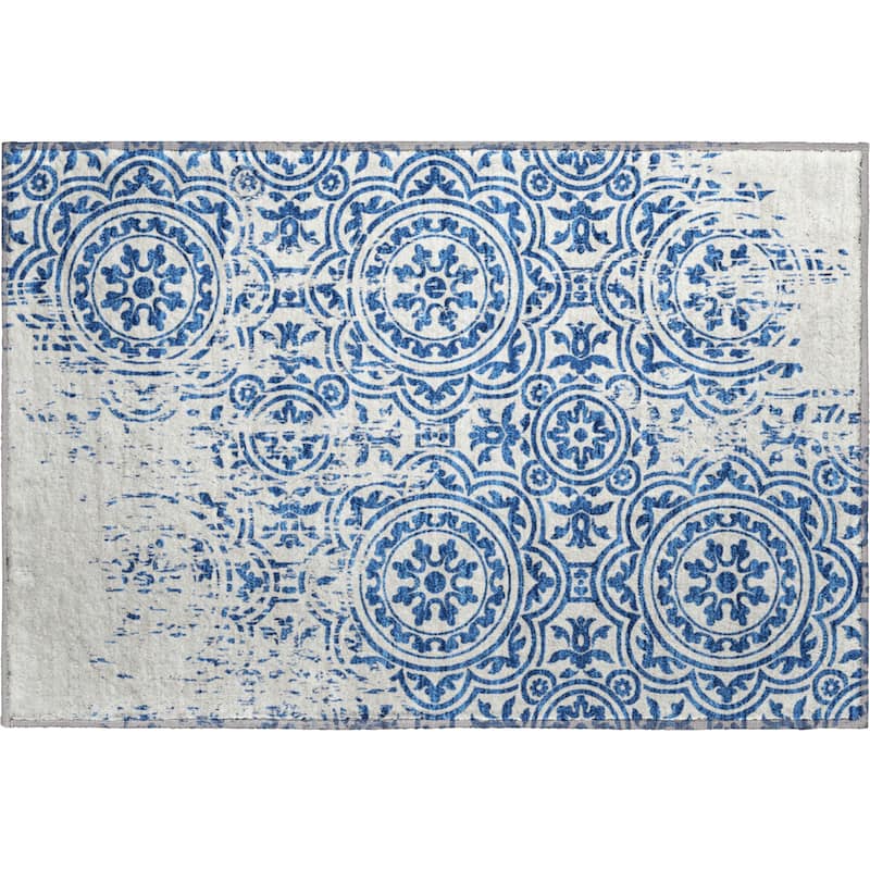 Premium Washable Super Soft Vanishing Medallion Mayfield Rug
