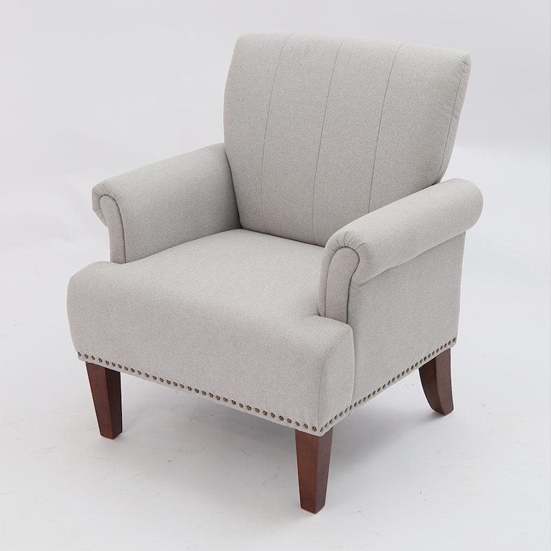 Traditional Nailhead Trim Arm Chair