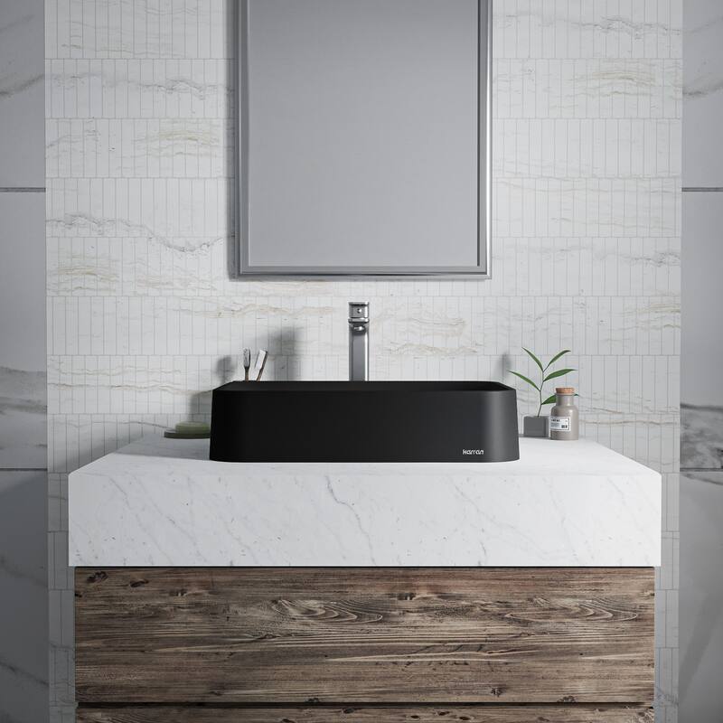 Karran Sea Crest Quartz 22 inch Bathroom Vessel Sink