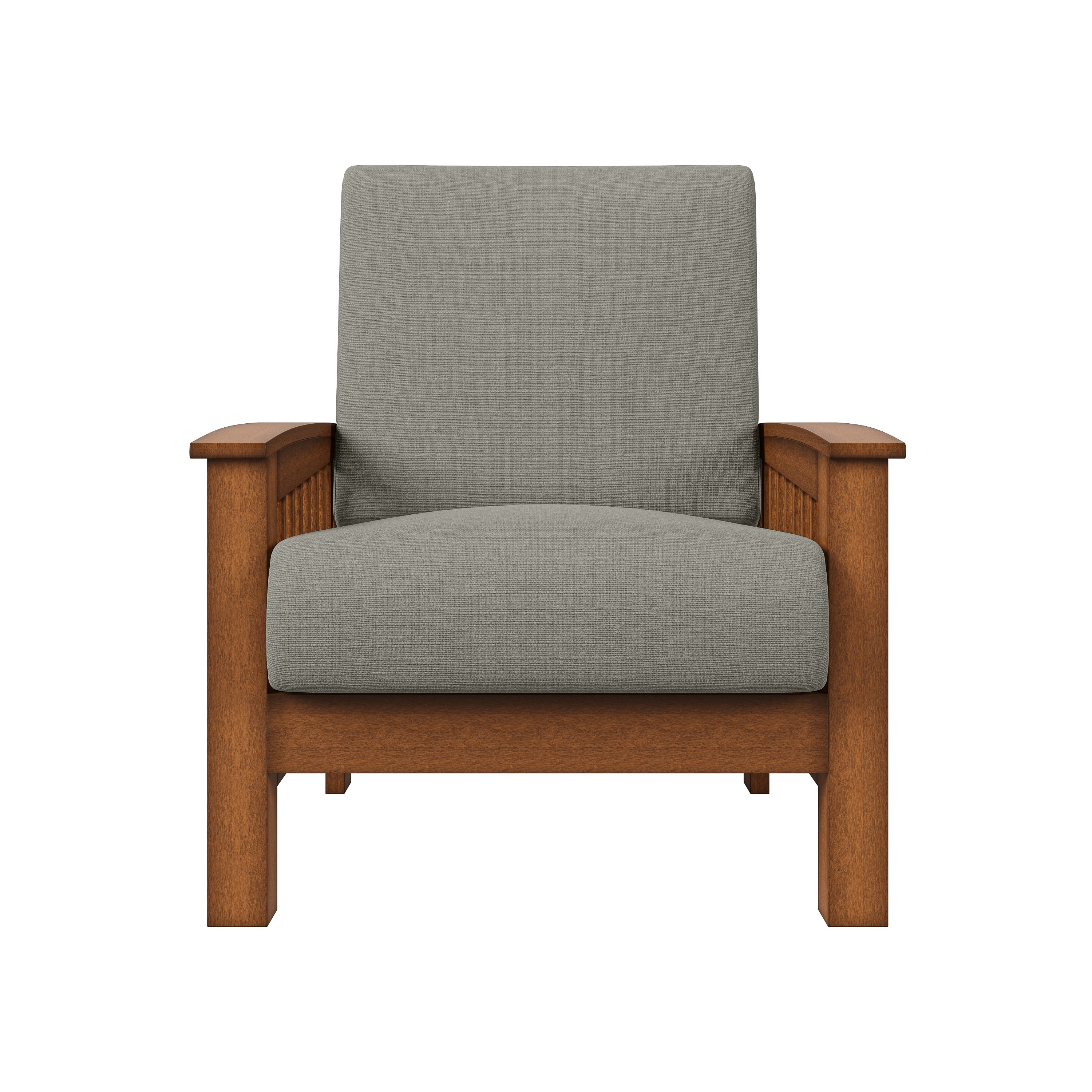 Carson Carrington Mission style Cushioned Solid Wood Arm Chair Bed Bath Beyond 25673078