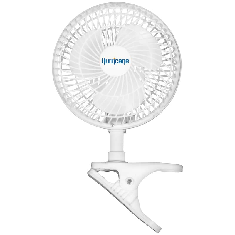 Hurricane 20 Inch Pro Commercial Grade Classic Oscillating Wall Mount Fan, Black - 6" Classic Clip Fan