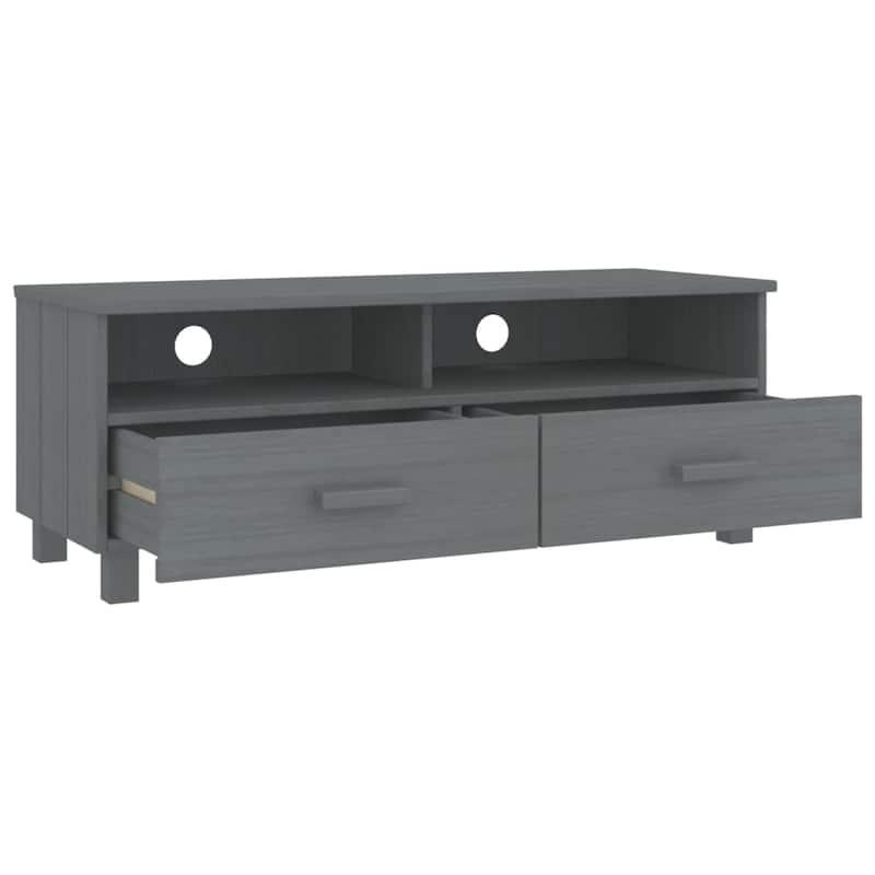 vidaXL TV Stand TV Console Sideboard TV Unit Cupboard HAMAR Solid Wood Pine - 41.7"x15.7"x15.7"