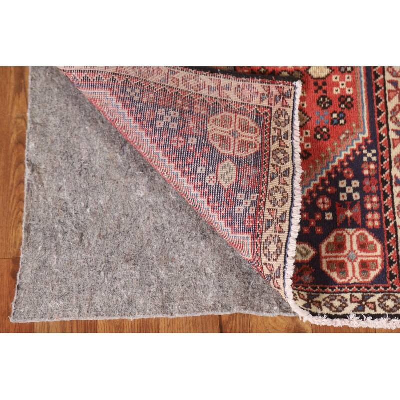Abadeh Persian Vintage Area Rug Hand-knotted Wool Carpet - 1'10"x 3'5"