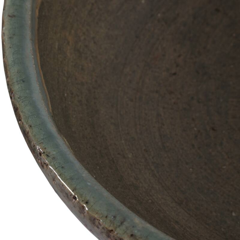 Pottery Decorative Bowls Handcrafted Detailing Casual Home (Set of 2)