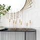 preview thumbnail 1 of 15, CosmoLiving by Cosmopolitan Gold Metal Long Tapered 7 Holder Decorative Candelabra Gold