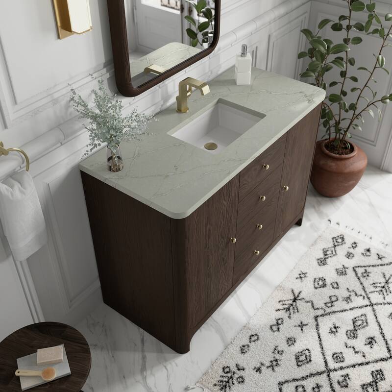 Gracyn 48" Single Vanity, Sable - 48 - Victorian Silver