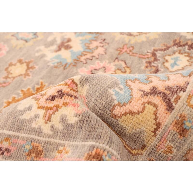 ECARPETGALLERY Hand-knotted Modern Oushak Taupe Wool Rug - 3'11 x 5'11