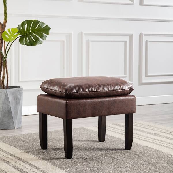 slide 3 of 36, WOVENBYRD 24" Pillowtop Ottoman Dark Brown
