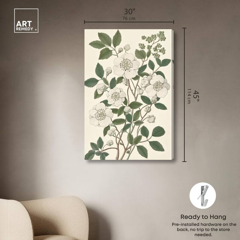 White Cherokee III Canvas by Art Remedy, Gallery Wrapped