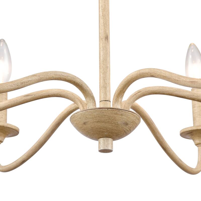 Elk Home Ellisville Antique Cream Finish 6 Light Chandelier