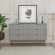 preview thumbnail 3 of 6, Kappesberg New Hanford 3-Piece Bedroom Set, 6-Drawer Dresser and Two 2-Drawer Nightstand
