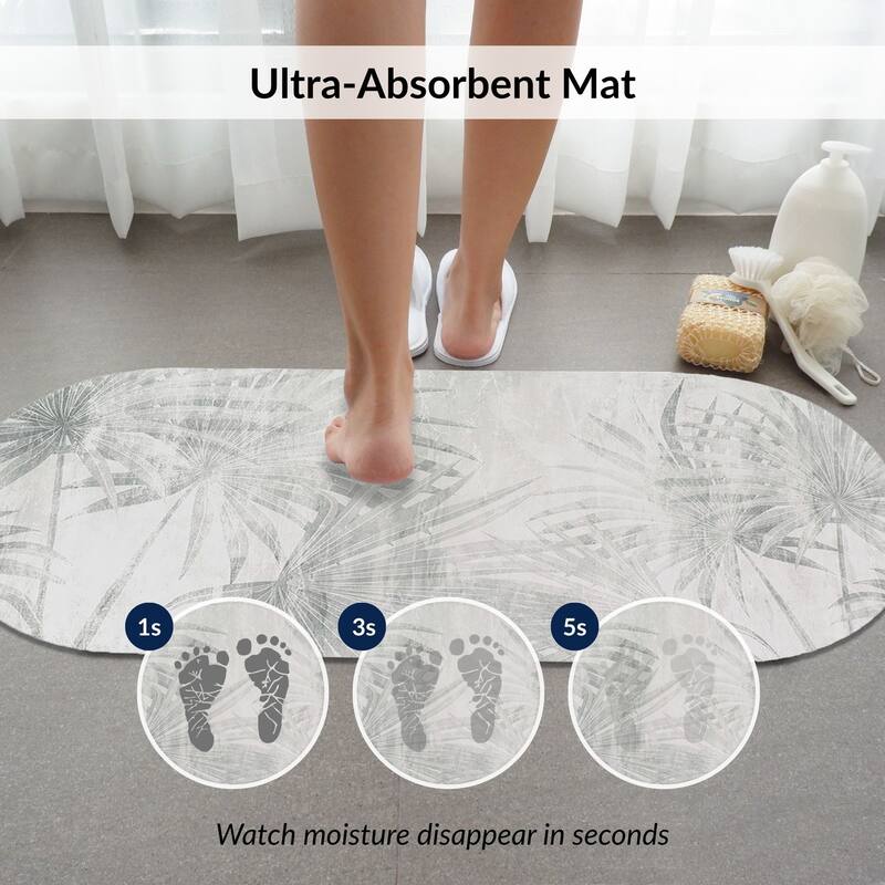 Decorative Runner Bath Mat 40x18 Ultra Absorbent Quick Dry Rug