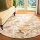 preview thumbnail 3 of 18, SAFAVIEH Handmade Chelsea Jessenia French Country Wool Rug 4' Round - Ivory/Multi