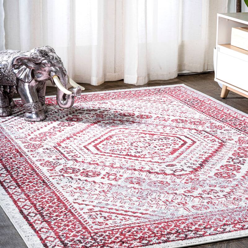 JONATHAN Y Dhiya Cottage Medallion Area Rug