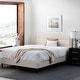 preview thumbnail 17 of 30, Brookside Amelia Upholstered Bed with Horizontal Channels Cream - California King