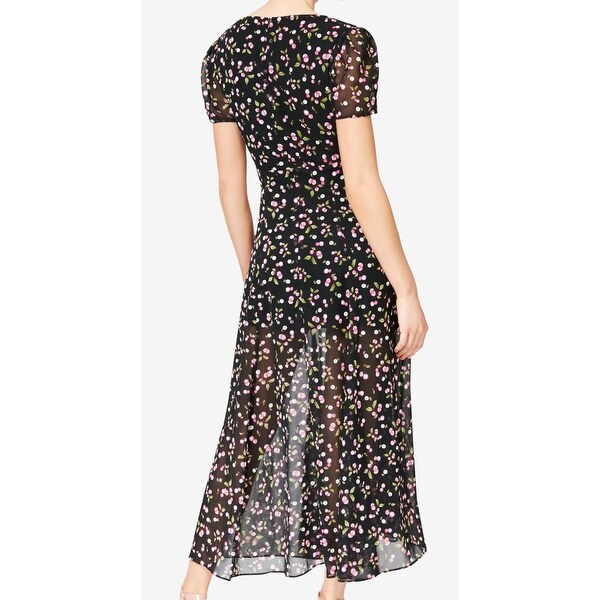cherry print maxi dress