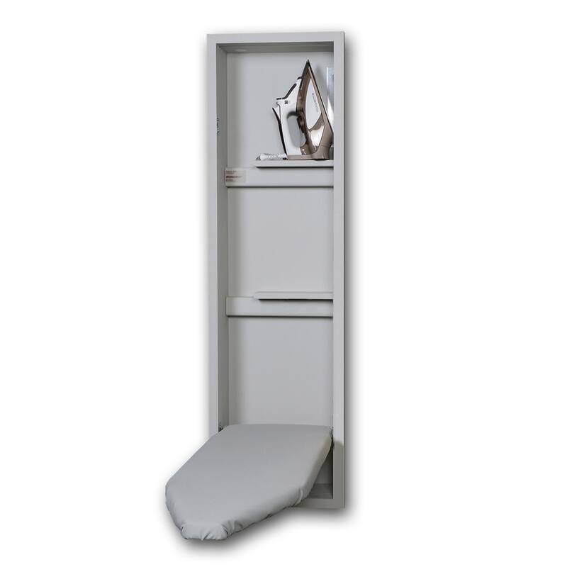 Iron-A-Way Ironing Center - 42" Built In Ironing Board With Storage - - NoDoor